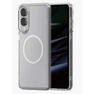 Θήκη Σιλικόνης TPU με MagSafe για Samsung Galaxy S25 Edge - Διάφανο