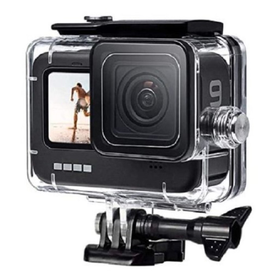 For GoPro Hero 9 / 10 / 11 Clear Design Waterproof Acrylic+Tempered glass Housing Case Camera Underwater Diving Cover Gadgets - Toys - Hobby