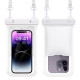 IPX8 Waterproof Case for 7.7-inch Phone Touch Screen Floating Phone Bag for Swimming Drifting - White Universal Waterproof Cases