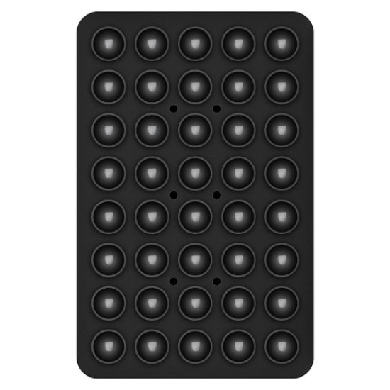 Silicone Suction Cup Phone Mount 40 Grain Double Sided Phone Suction Holder. 100x66mm - Black Universal Cases for Smartphones