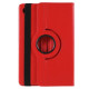 For Samsung Galaxy Tab A9+ Case Tablet Leather Cover with Rotating Stand - Red Samsung Cases Mobile Tablet
