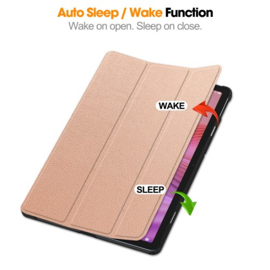 For Lenovo Tab TB311FU Case Anti-Drop Leather Stand Tablet Cover - Rose Gold Lenovo Cases Mobile Tablet