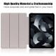 For iPad (2025)/10.9 (2022) PU Leather Tablet Case Trifold Stand Full Protection Tablet Cover - Blackish Green Apple Cases Tablet