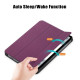 For iPad (2025)/10.9 (2022) PU Leather Tablet Case Trifold Stand Full Protection Tablet Cover - Purple Apple Cases Tablet