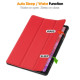 For Lenovo Tab TB311FU Case Anti-Drop Leather Stand Tablet Cover - Red Lenovo Cases Mobile Tablet