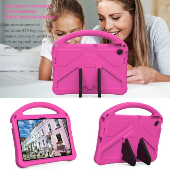 For Lenovo Tab TB311FU Case EVA Tablet Cover with Handle Kickstand Children Friendly - Rose Lenovo Cases Mobile Tablet