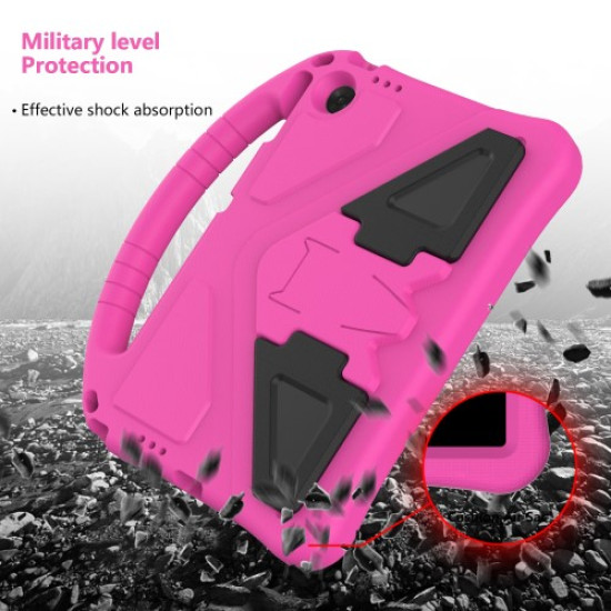 For Lenovo Tab TB311FU Case EVA Tablet Cover with Handle Kickstand Children Friendly - Rose Lenovo Cases Mobile Tablet