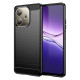 For Oppo A5 Pro 4G (Global) / 5G (Global) / A5 Energy 5G (China) Case Protective Phone Cover Carbon Fiber Texture Brushed - Black Oppo Realme Cases Mobile