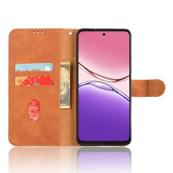 For Oppo A5 Pro 4G (Global) / 5G (Global) / A5 Energy 5G (China) Leather Case Skin Feel Anti Drop Wallet Flip Phone Cover - Brown For Oppo A5 Pro 4G (Global) / 5G (Global) / A5 Energy 5G (China) Leather Case Skin Feel Anti Drop Wallet Flip Phone Cover - Brown