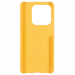 For Xiaomi Redmi Note 14 4G (163.25x76.55x8.16mm) Case Hard PC Drop Proof Frosted Minimalist Phone Cover - Yellow