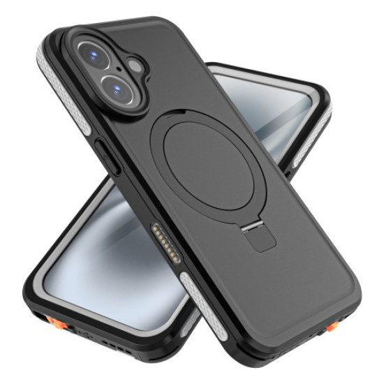 REDPEPPER IP68 Waterproof Case For iPhone 16 Phone Back Cover Kickstand Compatible with MagSafe Apple Cases Mobile
