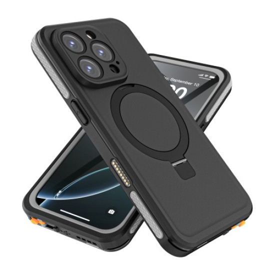 REDPEPPER IP68 Waterproof Case For iPhone 16 Pro Phone Back Cover Kickstand Compatible with MagSafe Apple Cases Mobile