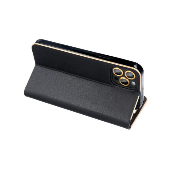 Luna Gold Phone Stand Case for Xiaomi Redmi 12C 4G / 11A 4G - Black XIAOMI Cases Mobile