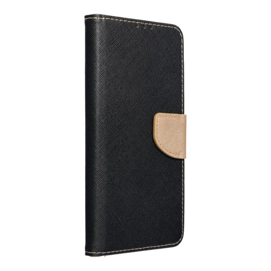 Fancy Book for Samsung Galaxy A15 5G / A15 4G - Black/Gold Samsung Cases Mobile