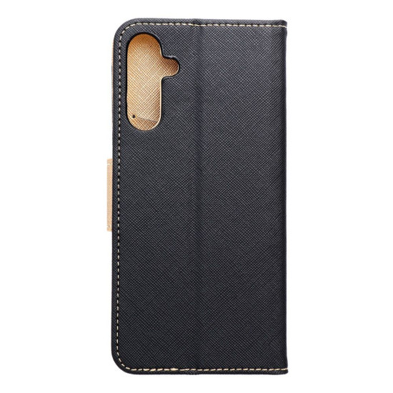 Fancy Book for Samsung Galaxy A15 5G / A15 4G - Black/Gold Samsung Cases Mobile