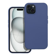 Θήκη Σιλικόνης Ματ για iPhone 15 - Μπλε