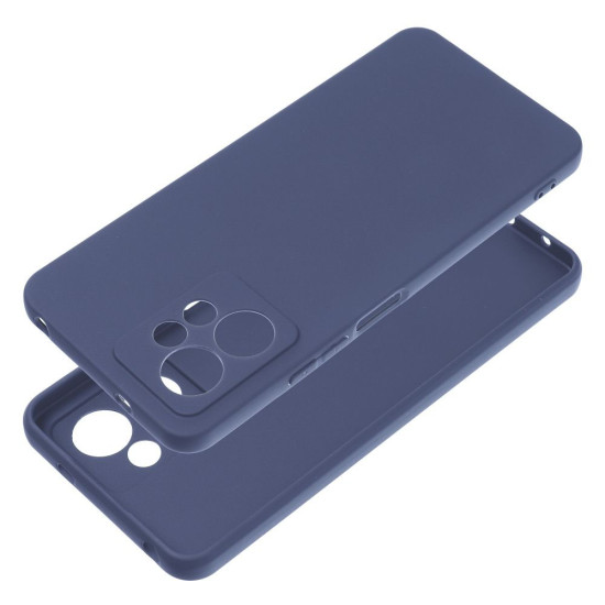 For Xiaomi Redmi Note 12 4G Straight Edge Soft TPU Phone Case Precise Cutout Camera Protection Anti-drop Cover - Dark Blue XIAOMI Cases Mobile