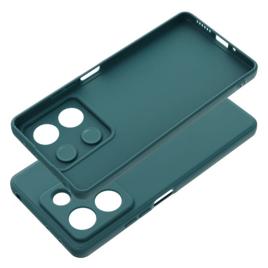 For Xiaomi Redmi Note 13 5G / 13 5G (China) Matee Case TPU Phone Cover with Straight Edge - Dark Green XIAOMI Cases Mobile