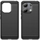 For Xiaomi Redmi Note 13 5G / 13 5G (China) Case Shockproof TPU Phone Carbon Fiber Cover - Black XIAOMI Cases Mobile
