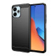 For Xiaomi Redmi 13 4G Case Flexible TPU Carbon Fiber Phone Cover - Black XIAOMI Cases Mobile