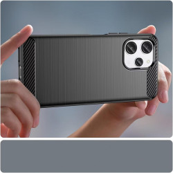 Θήκη Σιλικόνης TPU Carbon Fiber για Xiaomi Redmi 13 4G - Μαύρο
