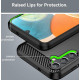 For Samsung Galaxy A56 5G Case Carbon Fiber TPU Shockproof Protective Phone Cover - Black Samsung Cases Mobile