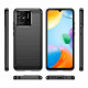 For Xiaomi Redmi 10C Carbon Fiber TPU Case Anti-drop Protection Phone Cover - Black XIAOMI Cases Mobile