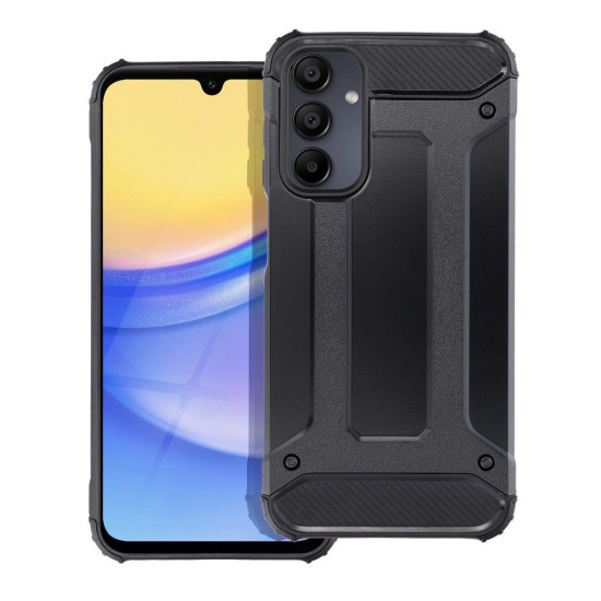 Armor Guard Plastic + TPU Hybrid Mobile Phone Shell for Samsung Galaxy A15 5G / 4G - Black Samsung Cases Mobile