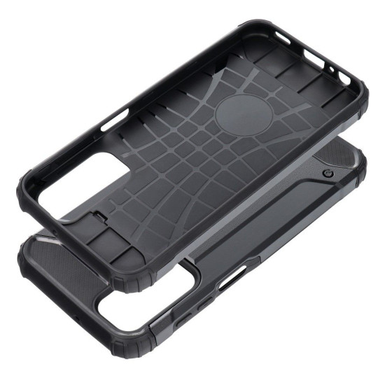 Armor Guard Plastic + TPU Hybrid Mobile Phone Shell for Samsung Galaxy A15 5G / 4G - Black Samsung Cases Mobile