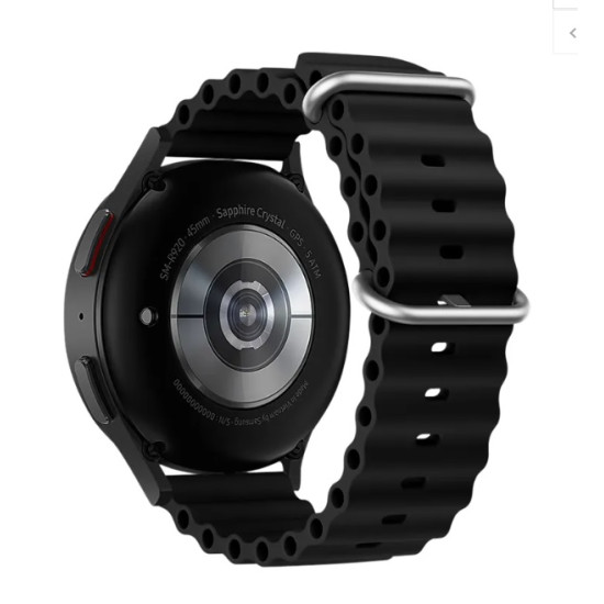 FORCELL F-DESIGN FS01 Silicone strap for SAMSUNG Watch 22mm for Huawei Watch GT 4 46mm / Samsung Galaxy Watch3 45mm - Black Gadgets - Toys - Hobby