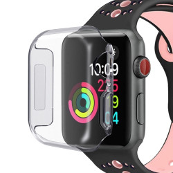 Θήκη Σιλικόνης TPU Πλήρης Κάλυψης για Apple Watch Series 4 / 5 / 6 / SE / SE (2022) 40mm - Διάφανο