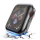 Soft TPU All Around Protective Case HD Clear Ultra-Thin Shell for Apple Watch Series 9 / 8 / 7 45mm