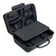For Sony PS5 Slim Game Console Carrying Case 1680D Fabric+Waterproof Nylon Shockproof Bag - Grey