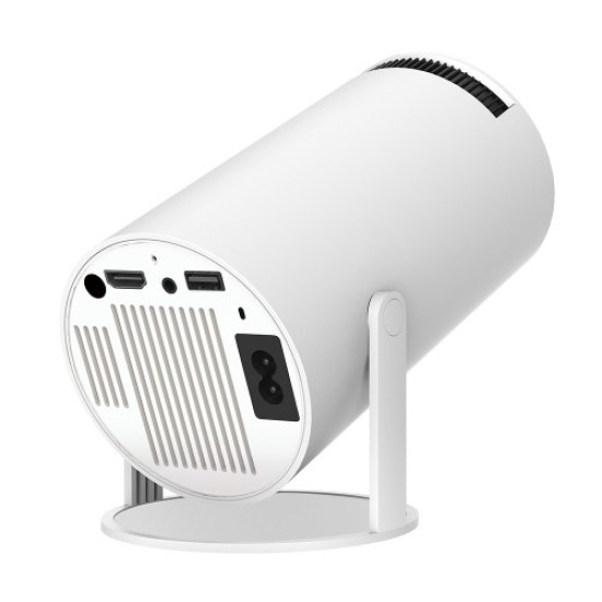 HY300 Pro Android 11.0 Projector 2.4G/5G WiFi6 Bluetooth-compatible 1280x720P Home Theater Video Projector - EU Plug