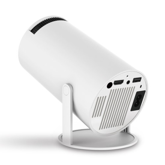 HY300 Pro Android 11.0 Projector 2.4G/5G WiFi6 Bluetooth-compatible 1280x720P Home Theater Video Projector - EU Plug