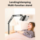 JOPREE L10PRO 1.6m Tablet Floor Stand with Desktop Clip Telescopic for iPhone 16 / 16 Plus / 16 Pro / 16 Pro Max 4 - 13inch Devices - Black