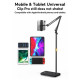 JOPREE L10PRO 1.6m Tablet Floor Stand with Desktop Clip Telescopic for iPhone 16 / 16 Plus / 16 Pro / 16 Pro Max 4 - 13inch Devices - Black