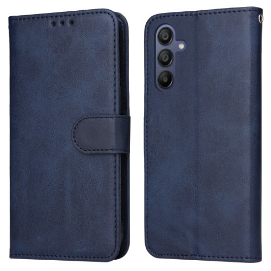 For Samsung Galaxy A16 5G / A16 4G Case PU Leather Phone Cover with Cash  /  Card Slots - Blue