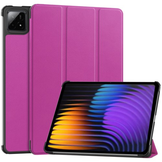 For Xiaomi Pad 7 Pro / Pad 7 Case Anti-Drop Leather Stand Tablet Cover - Purple