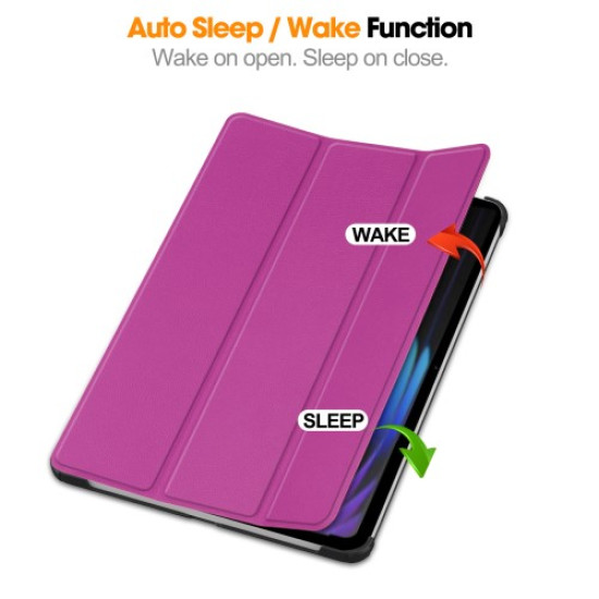 For Xiaomi Pad 7 Pro / Pad 7 Case Anti-Drop Leather Stand Tablet Cover - Purple