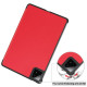 For Xiaomi Pad 7 Pro / Pad 7 Case Anti-Drop Leather Stand Tablet Cover - Red