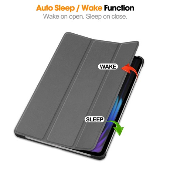 For Xiaomi Pad 7 Pro / Pad 7 Case Anti-Drop Leather Stand Tablet Cover - Grey