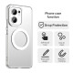For Oppo Reno13 F 5G Case Compatible with MagSafe Anti Drop Hybrid Phone Back Cover - White Oppo Realme Cases Mobile