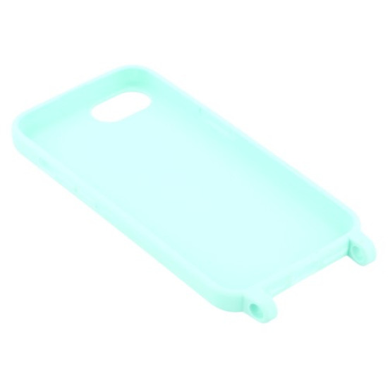 For iPhone 16e Case TPU Soft Shockproof Phone Cover with Adjustable Lanyard - Mint Green