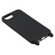 For iPhone 16e Case TPU Soft Shockproof Phone Cover with Adjustable Lanyard - Black