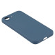 For iPhone 16e Case TPU Back Soft Anti-Scratch Fiber Lining Phone Cover - Sapphire