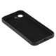 For iPhone 16e Case TPU Back Soft Anti-Scratch Fiber Lining Phone Cover - Black