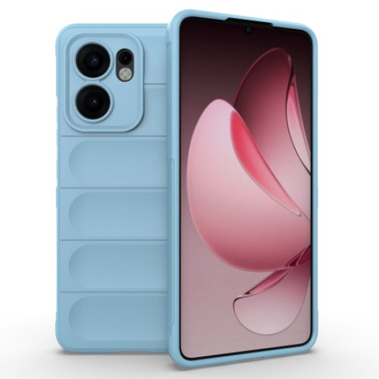 For Oppo Reno13 F 5G Case Anti-Drop Soft TPU Rugged Phone Back Cover - Baby Blue