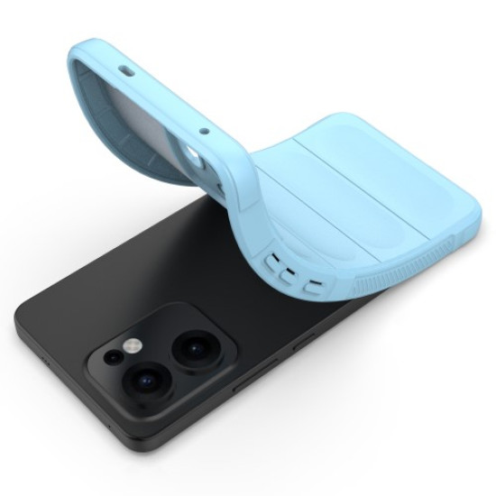 For Oppo Reno13 F 5G Case Anti-Drop Soft TPU Rugged Phone Back Cover - Baby Blue