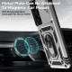 For Samsung Galaxy S25+ Case PC + TPU Phone Cover Lens Ultimate Protection Kickstand - Silver